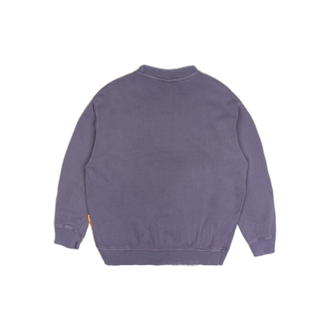 YACHT CLUB WASHED SWEATER IN DARK PURPLE