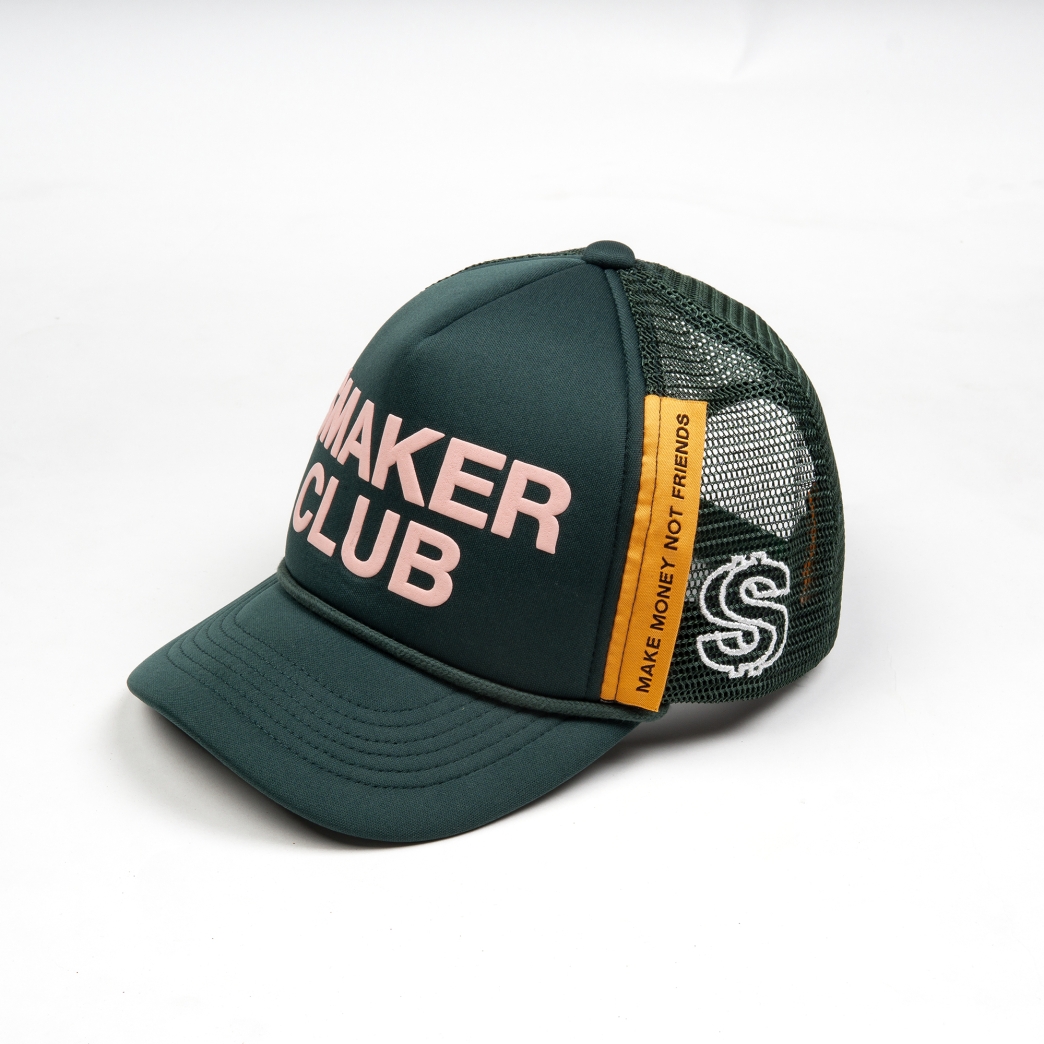SMAKER CLUB TRUCK HAT IN DARK GREEN