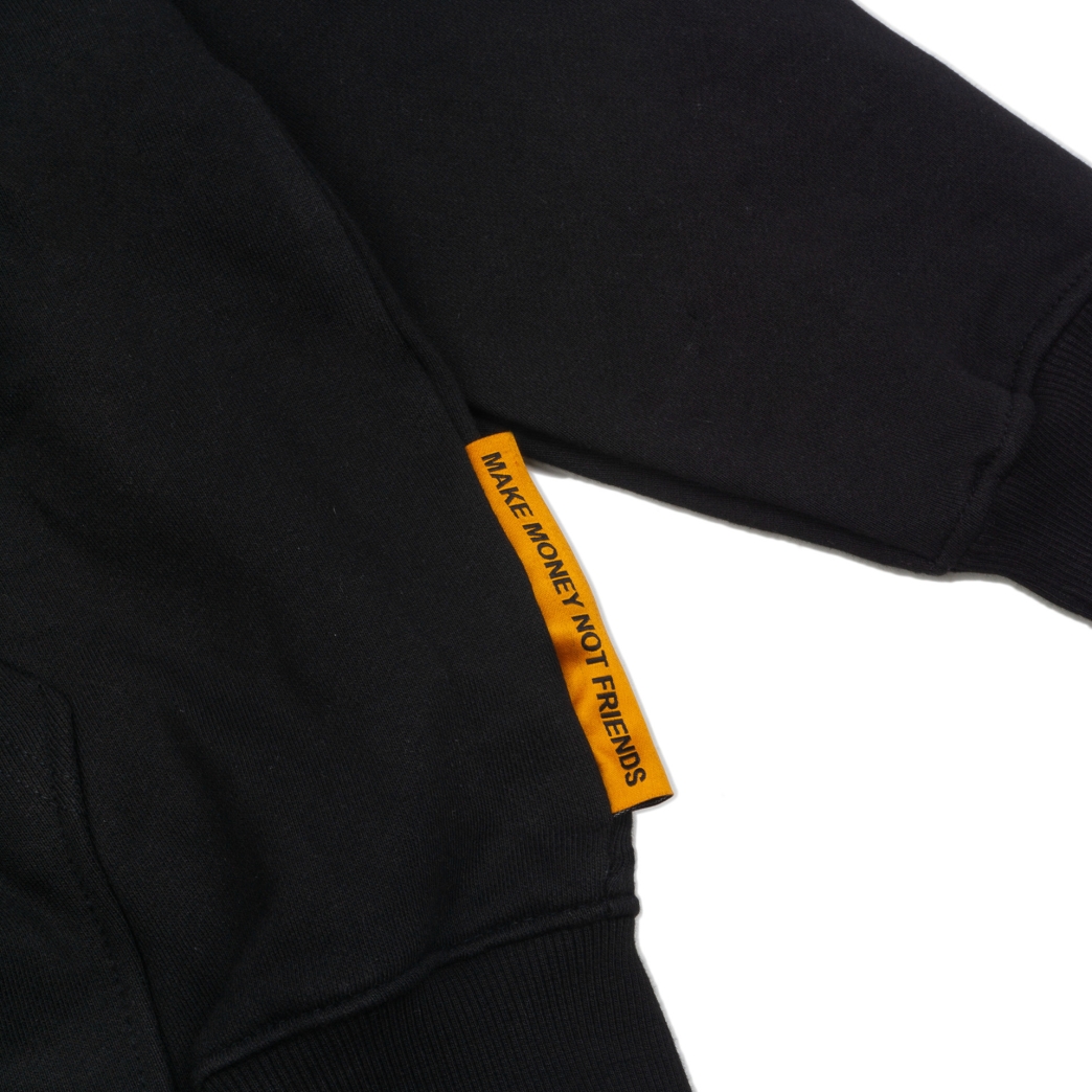 MONEY COLLECTOR HOODIE ZIPPER IN BLACK