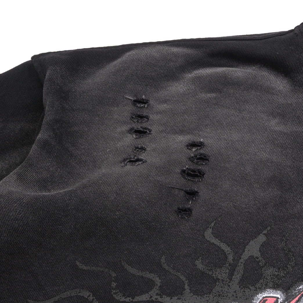 VINTAGE $MAKER WASHED HOODIE IN GREY