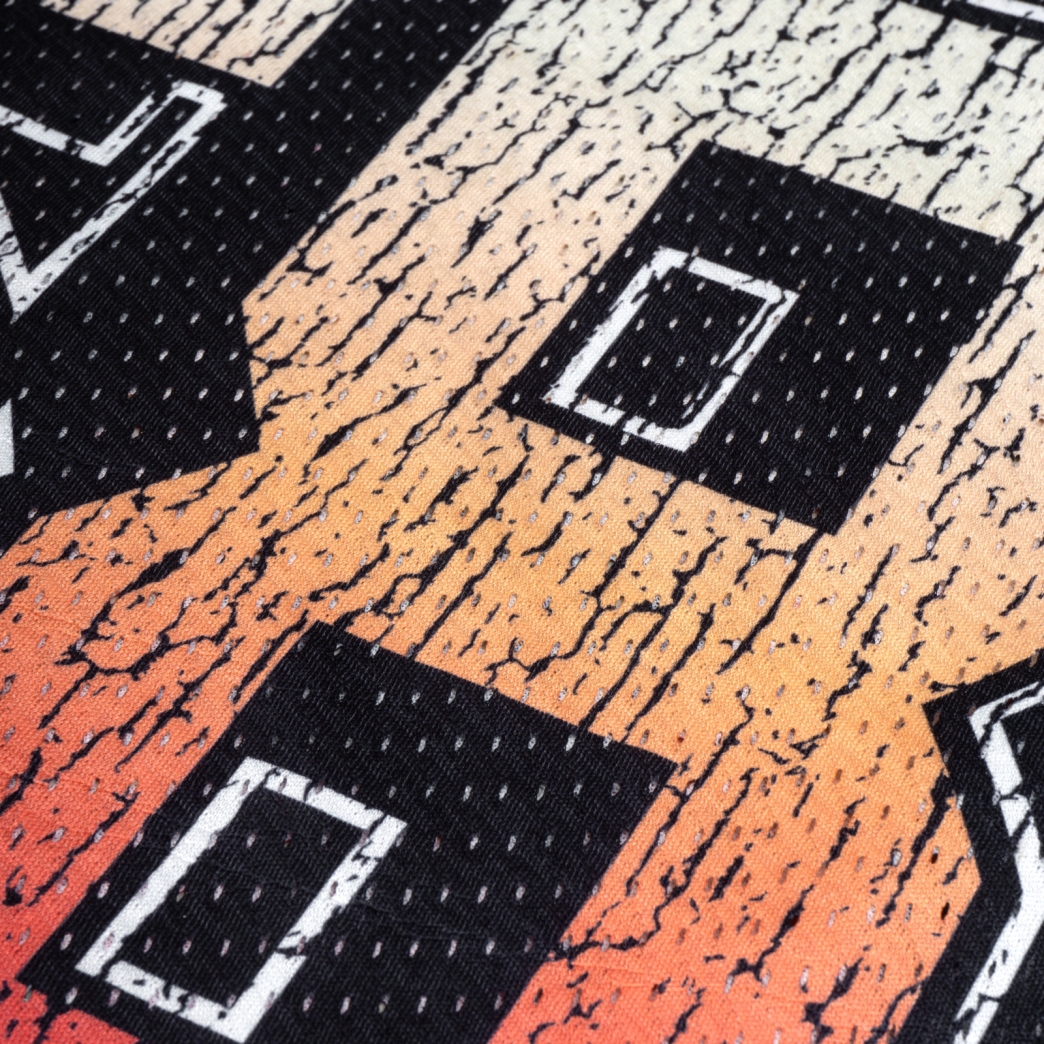 68 MESH LONG SLEEVE TEE IN BLACK