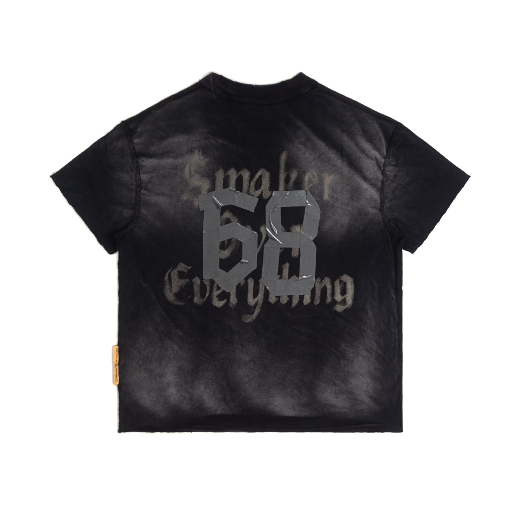 $OE WASHED TEE IN BLACK