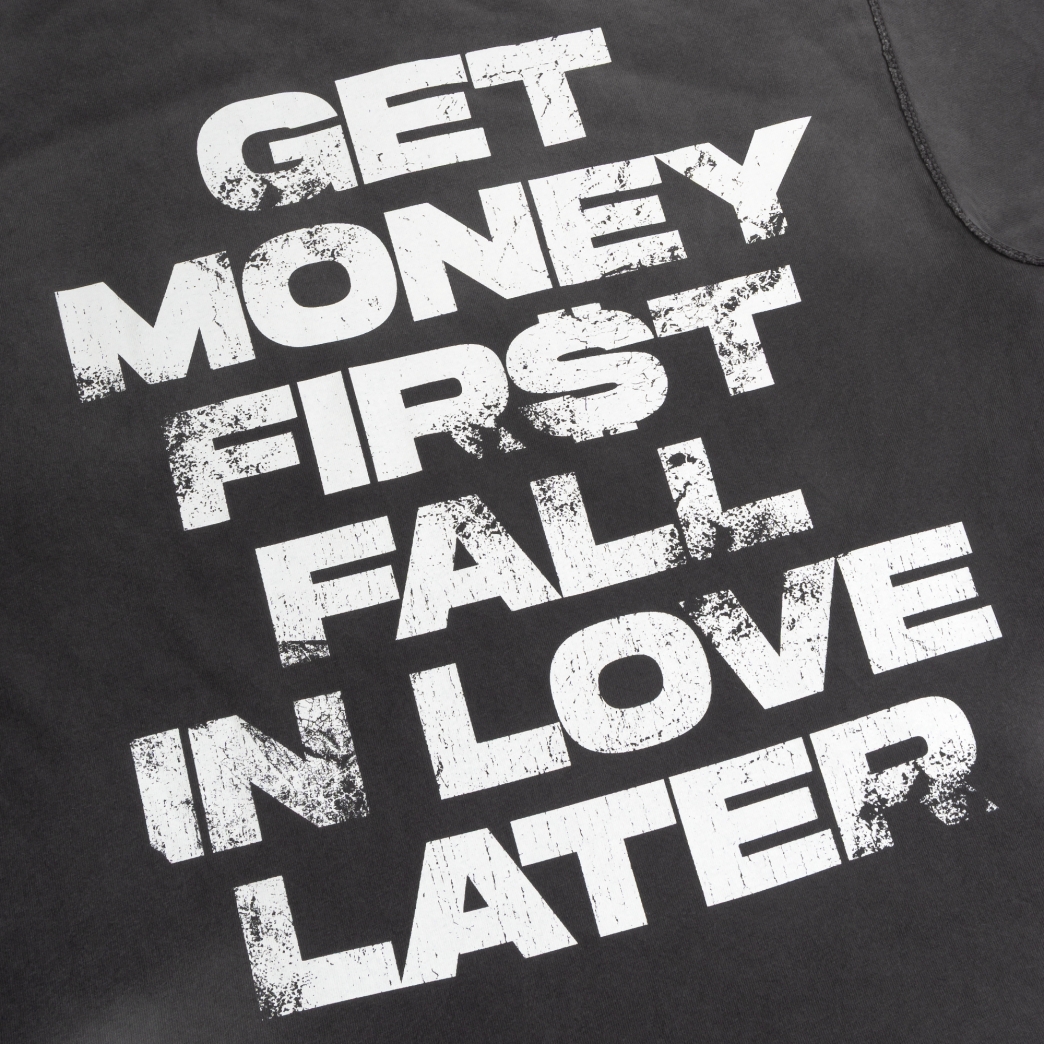 SINNER WORLD WASHED TEE IN GREY