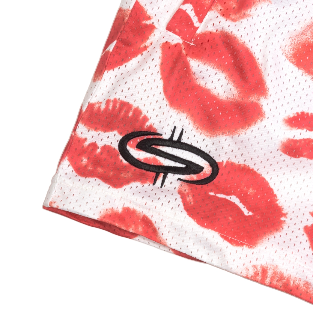 THE KI$$ MESH SHORT IN WHITE