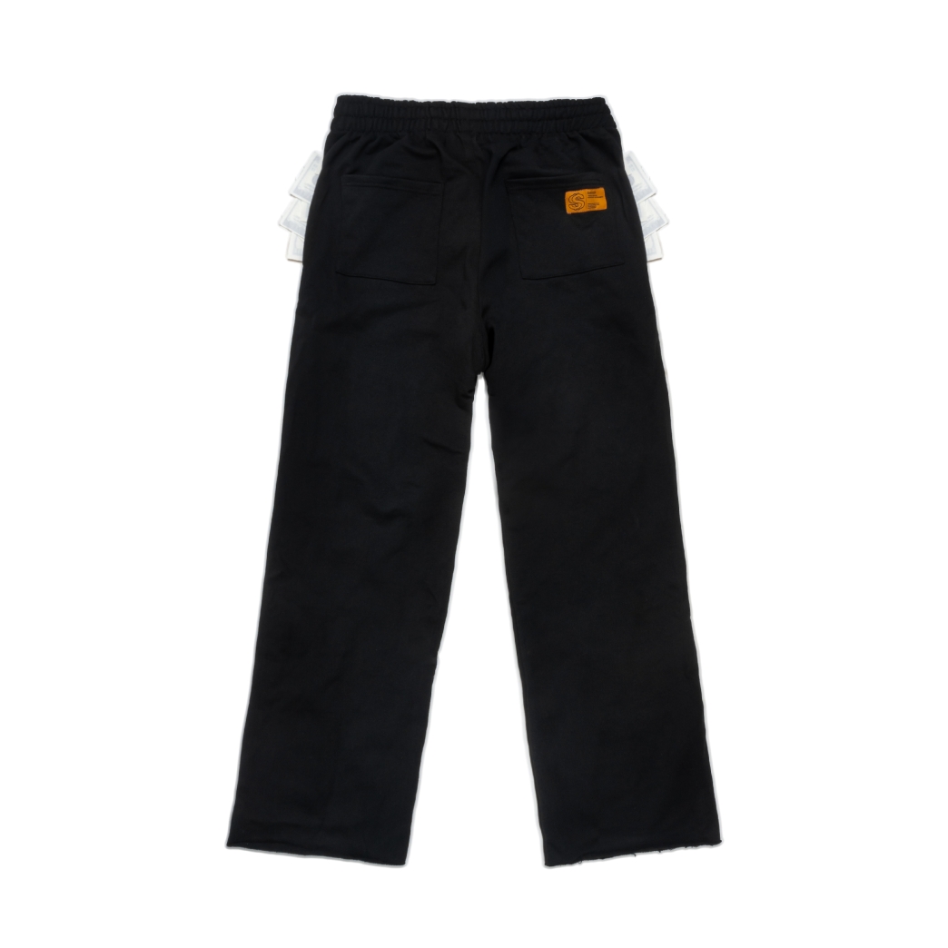 2 POCKETS FULL SWEAT PANTS IN BLACK