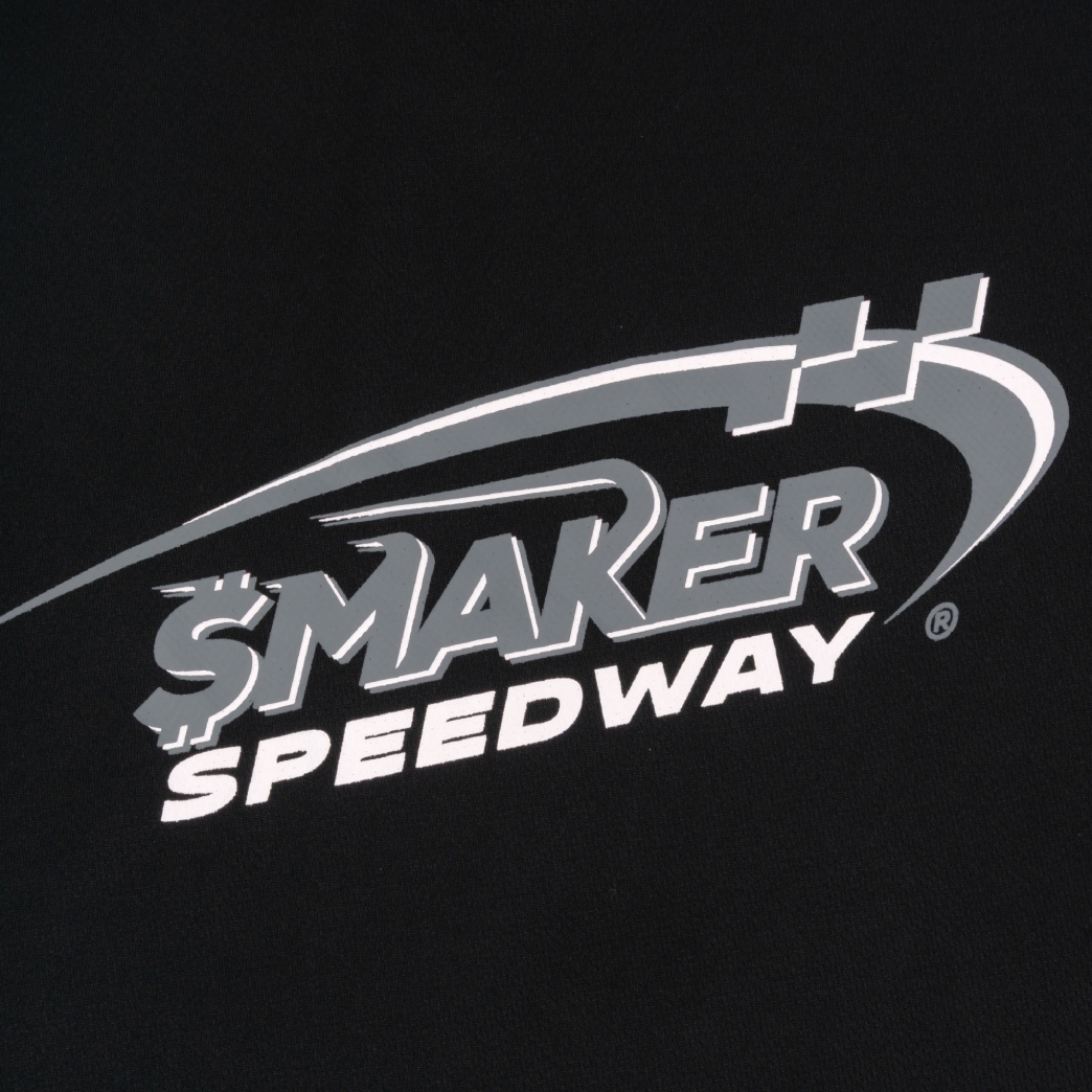$MAKER SPEEDWAY SOCCER JERSEY IN BLACK/GREY