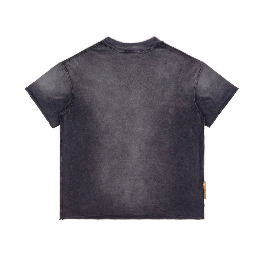 MONEY IN MY MIND WASHED TEE IN GREY