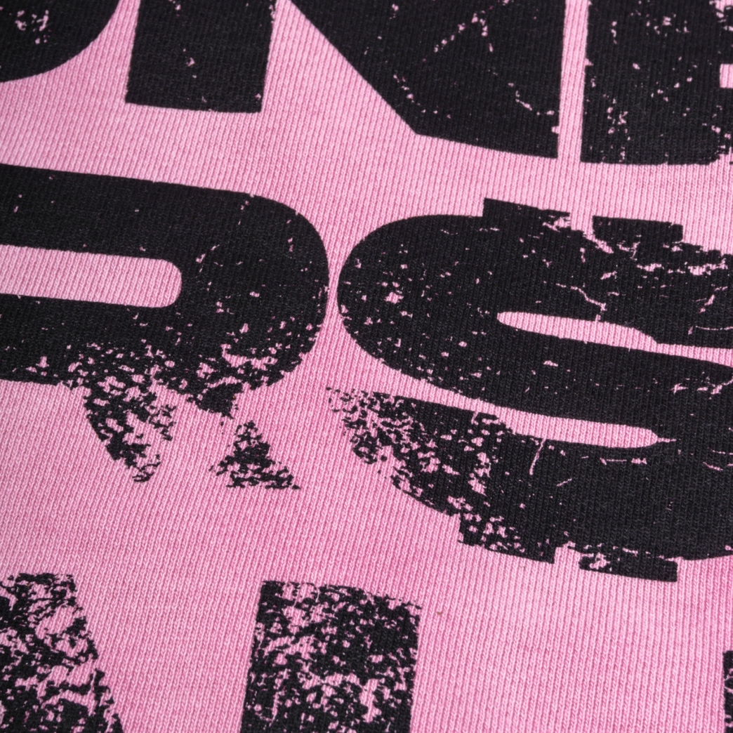 $INNER WORLD WASHED HOODIE IN PINK