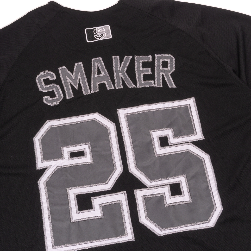 THE $ BASEBALL JERSEY IN BLACK
