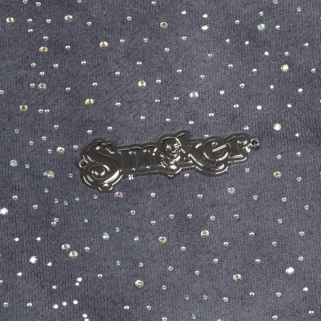 ICED OUT WASHED HOODIE IN GREY