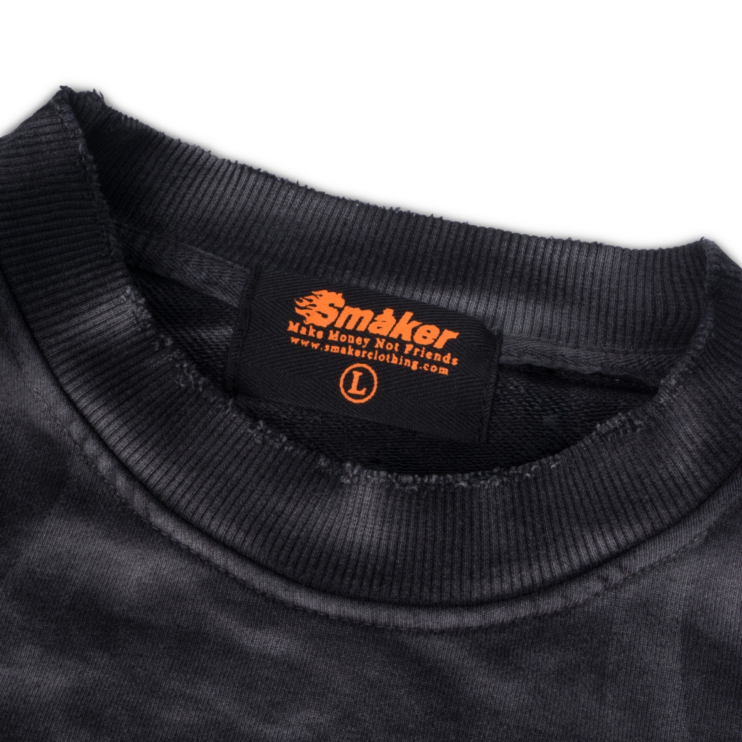 TRIBAL WASHED SWEATER IN GREY