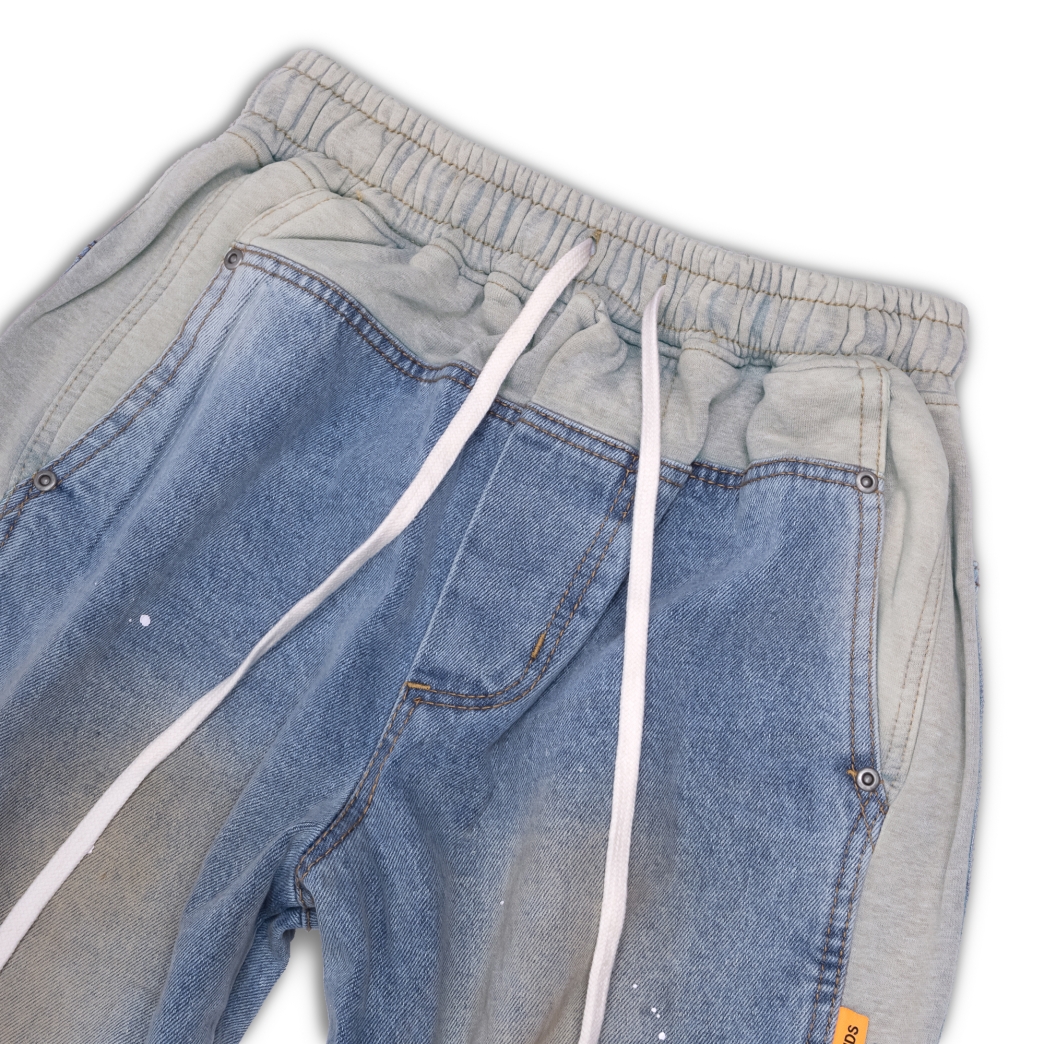 SWEAT PANTS MIX JEANS