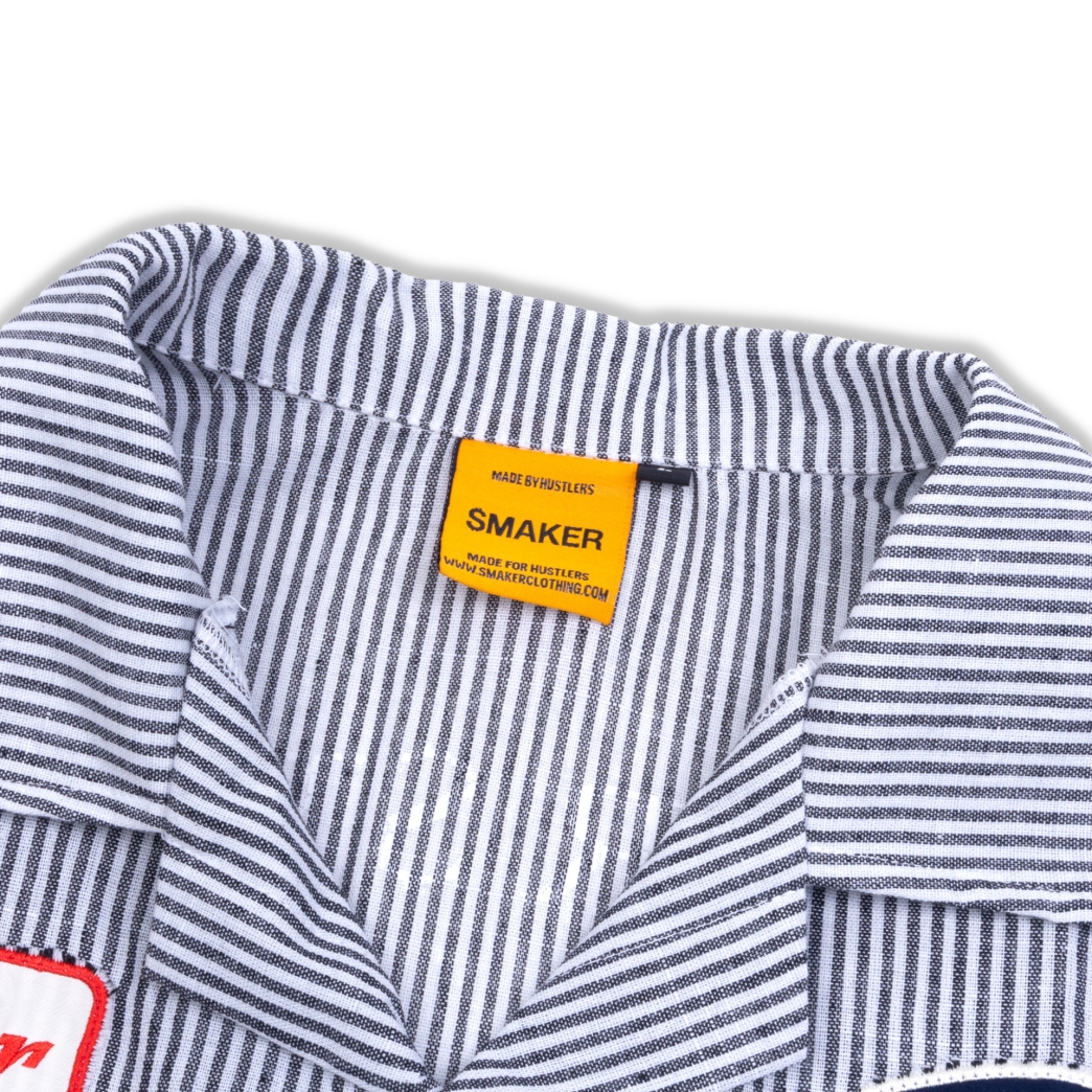 HUSTLER AUTOGARAGE STRIPE SHIRT