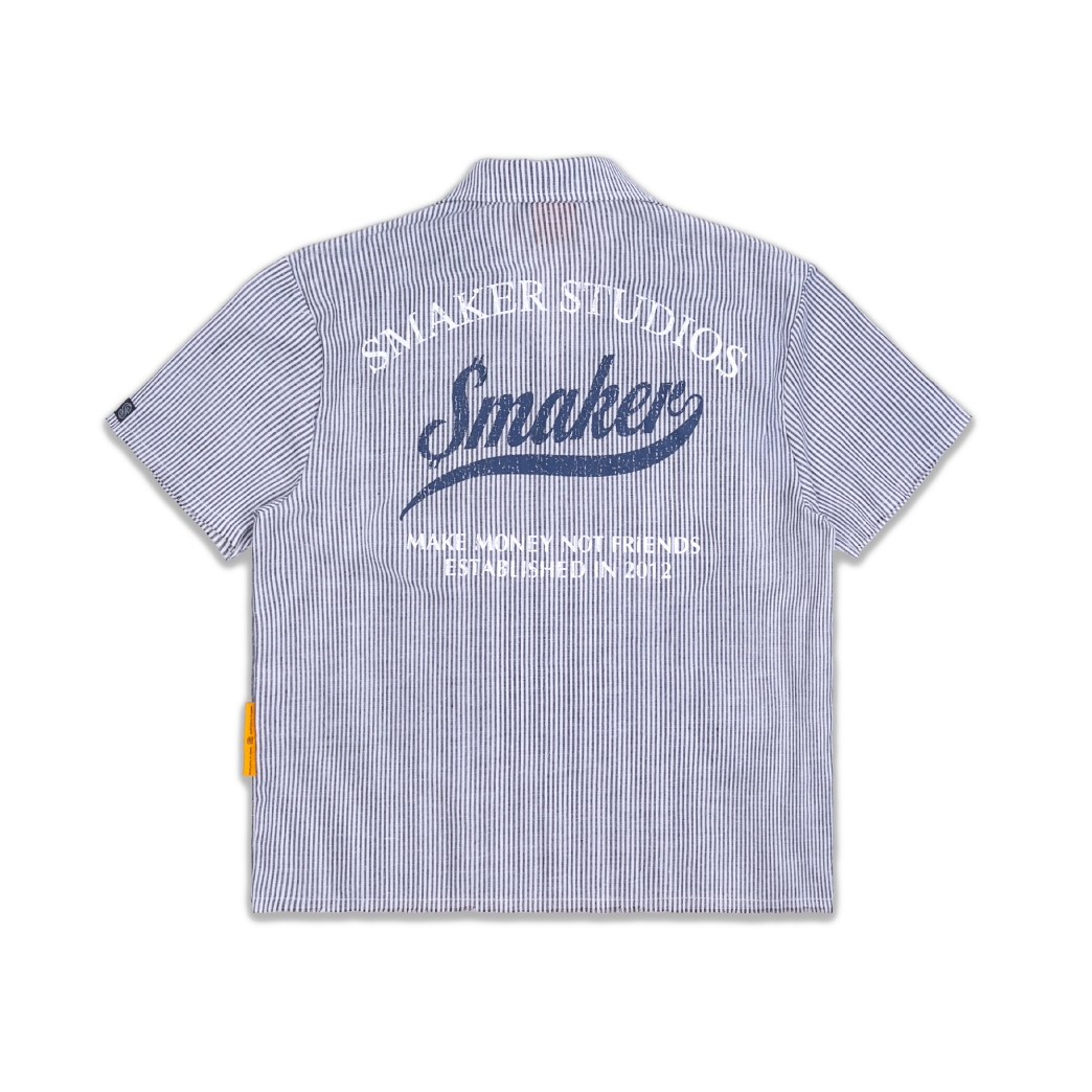 HUSTLER AUTOGARAGE STRIPE SHIRT