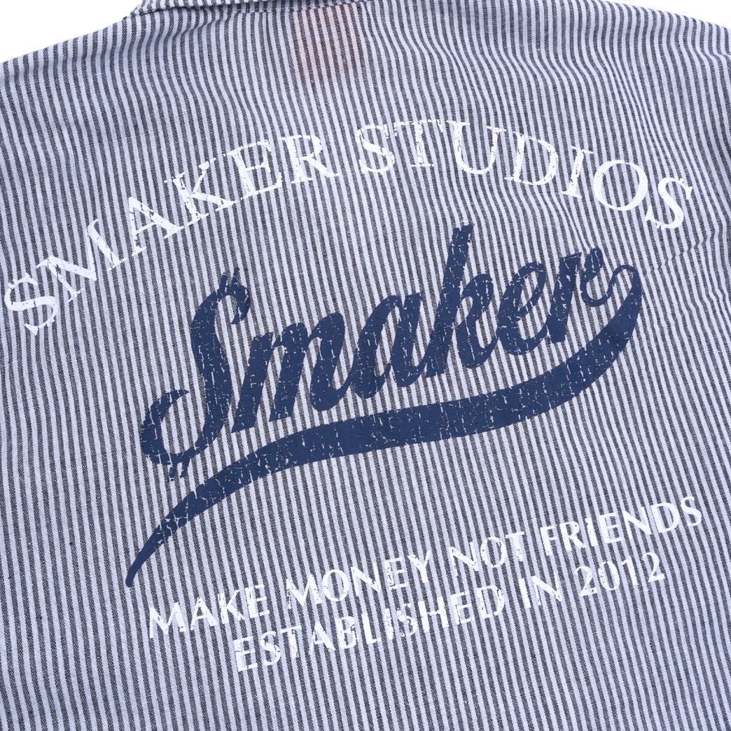 HUSTLER AUTOGARAGE STRIPE SHIRT