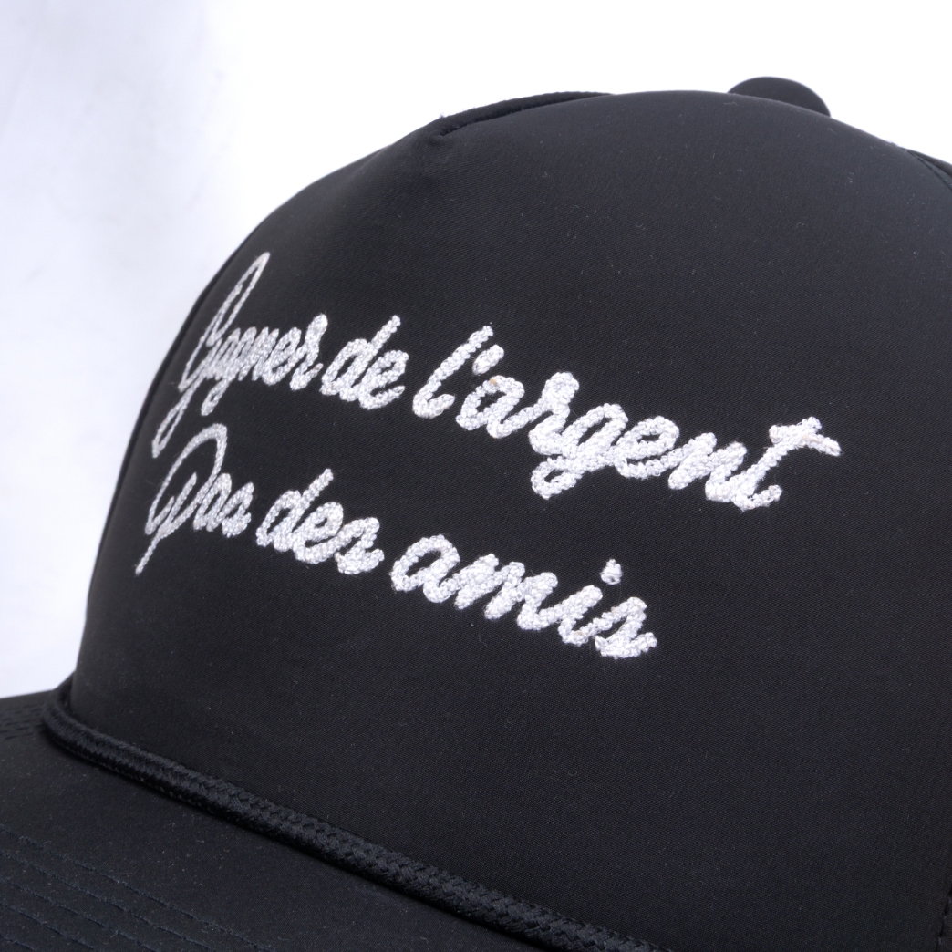 GAGNER DE LARGENT NYLON SNAPBACK IN BLACK