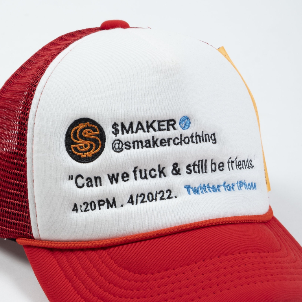 STILL BE FRIENDS TRUCK HAT IN RED