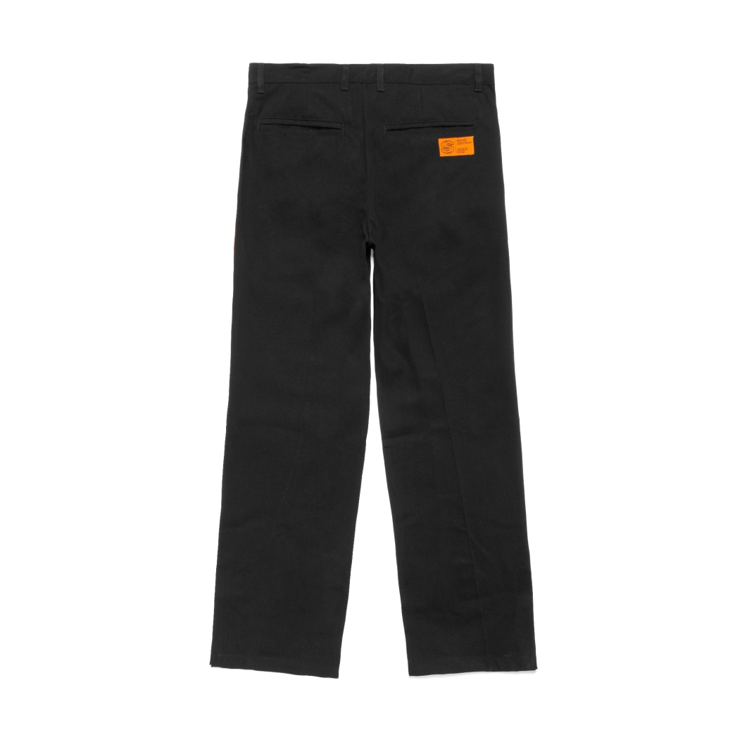 SPLIT HEM TROUSERS IN BLACK
