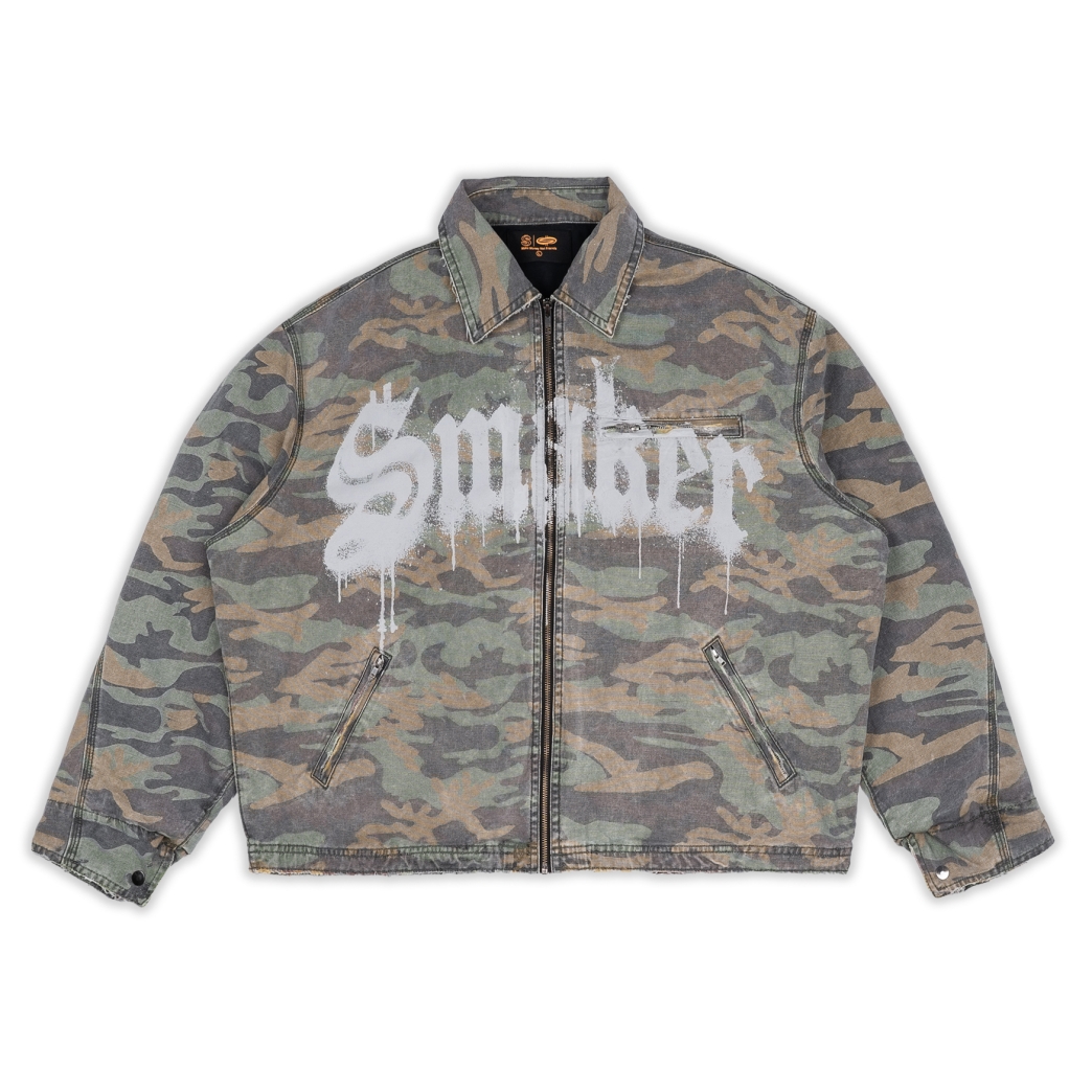 WORKWEAR WASHED JACKET IN CAMO