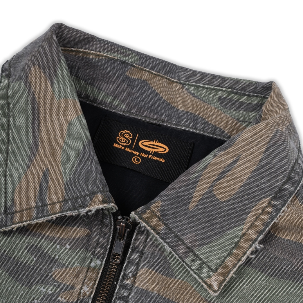 WORKWEAR WASHED JACKET IN CAMO