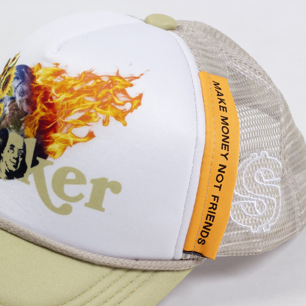 EARTH TRUCK HAT IN TAN