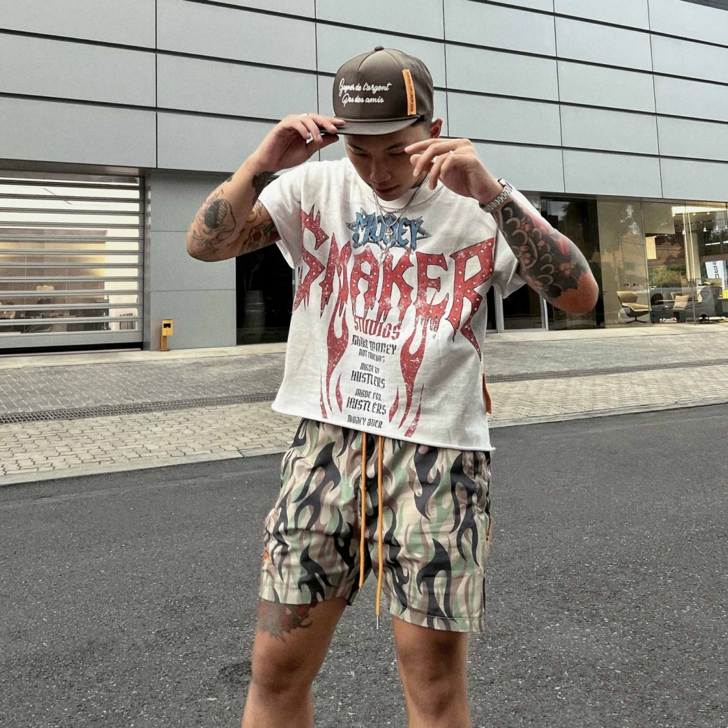 $MAKER ROCK WASHED TEE IN CREAM