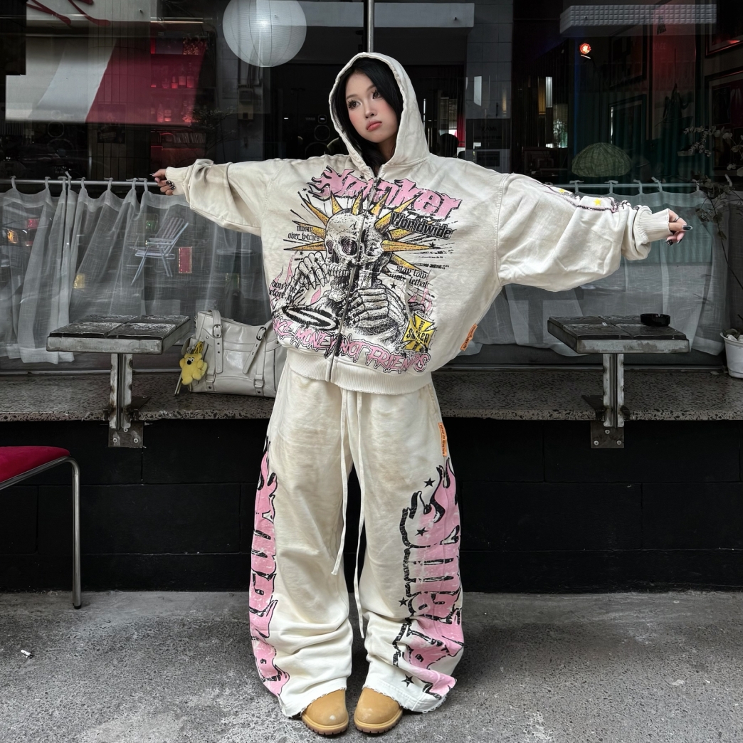 WORLDWIDE WASHED PANTS IN CREAM