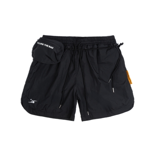 SHORT NYLON EXTRA POCKET IN BLACK 
