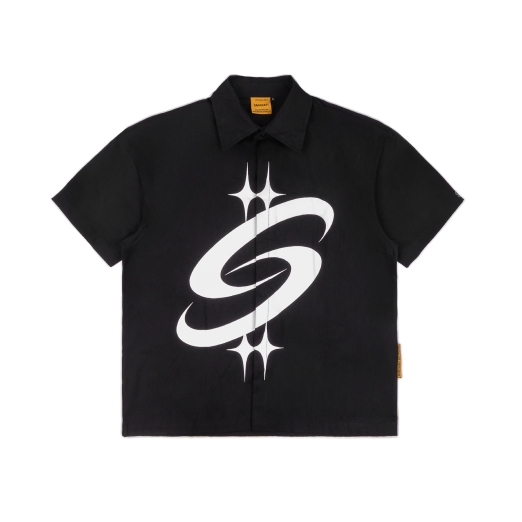 BIG LOGO KHAKI SHIRT IN BLACK