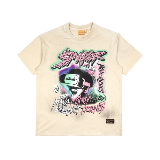 PATH TO RICHES WASHED TEE IN TAN