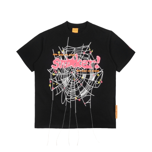 SMAKER SPIDER TEE IN BLACK
