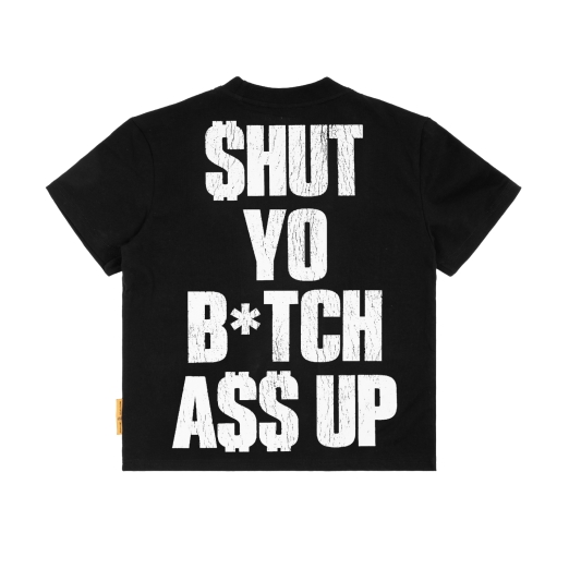 $YBAU TEE IN BLACK