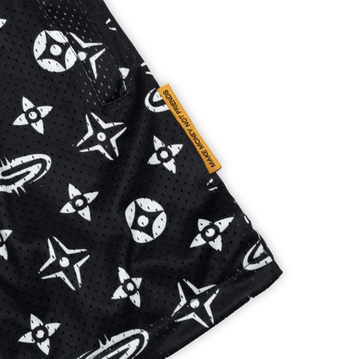 "PATTERN LOGO" MESH SHORT IN BLACK V2