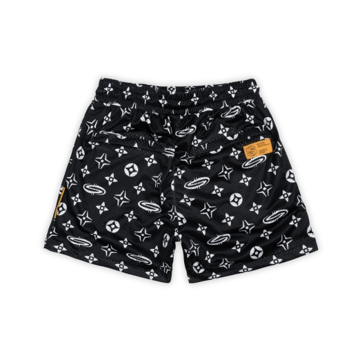 "PATTERN LOGO" MESH SHORT IN BLACK V2