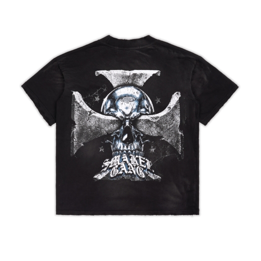 $MAKER GANG WASHED TEE IN BLACK
