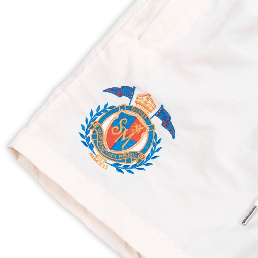 $4L NYLON SHORT IN WHITE