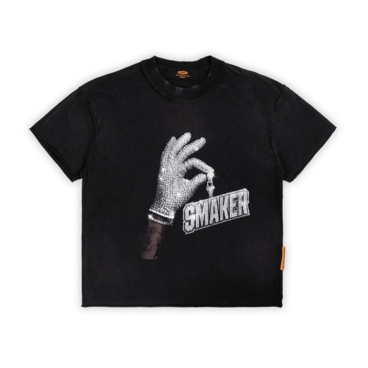 ICE MAN WASHED TEE IN BLACK