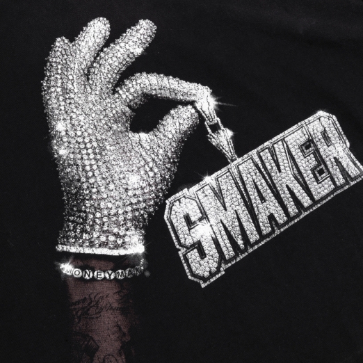 ICE MAN WASHED TEE IN BLACK