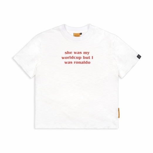 "I WAS RONALDO" TEE IN WHITE