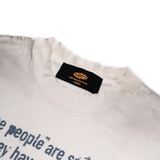 ALL THEY HAVE IS MONEY WASHED TEE IN CREAM