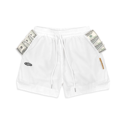 2 POCKETS FULL NYLON SHORTS IN WHITE