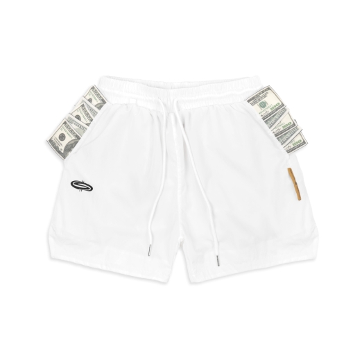 2 POCKETS FULL NYLON SHORTS IN WHITE