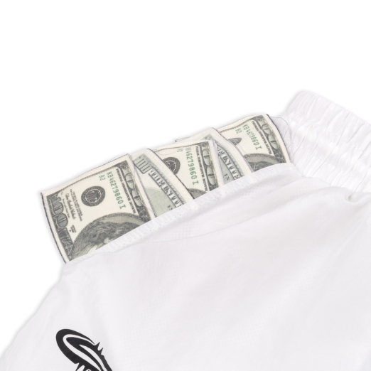 2 POCKETS FULL NYLON SHORTS IN WHITE