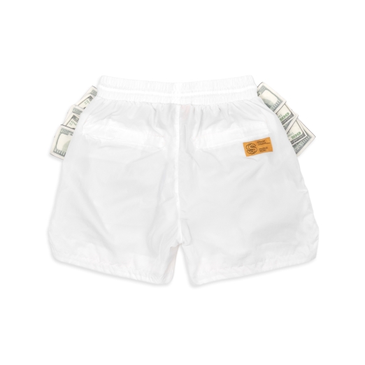 2 POCKETS FULL NYLON SHORTS IN WHITE