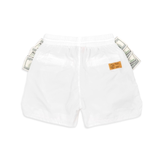 2 POCKETS FULL NYLON SHORTS IN WHITE