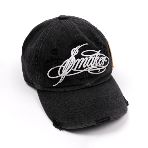 $MAKER WASHED CAP IN BLACK