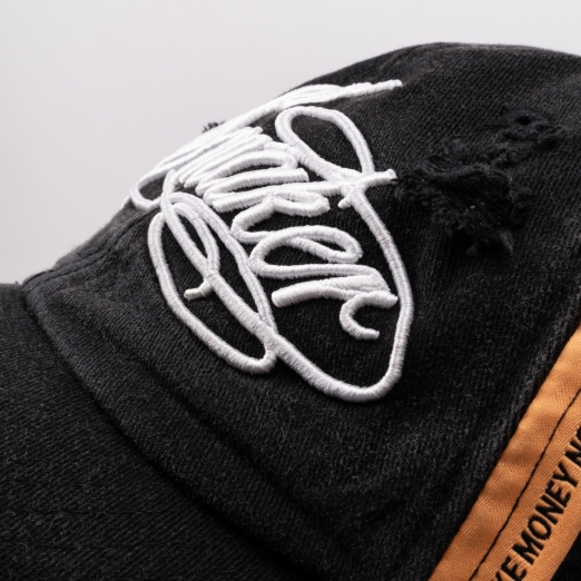 $MAKER WASHED CAP IN BLACK