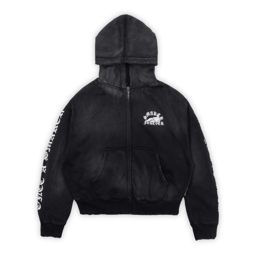 $MAKER FOREVER WASHED HOODIE IN BLACK
