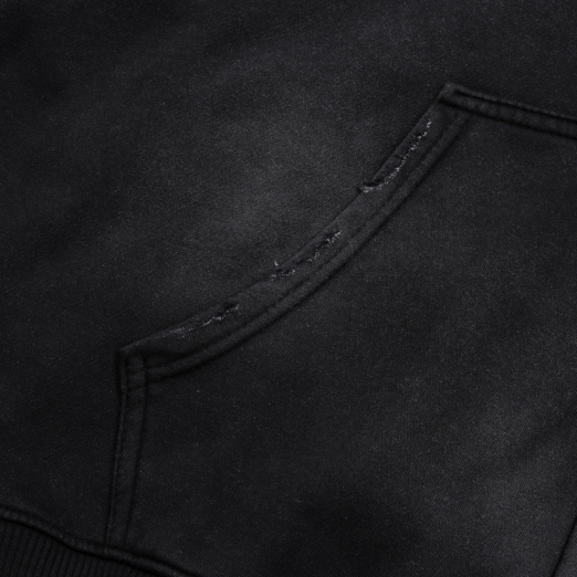 $MAKER FOREVER WASHED HOODIE IN BLACK