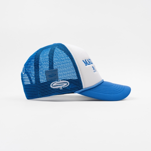 MAKE A BIH PAY AGAIN TRUCK HAT IN BLUE